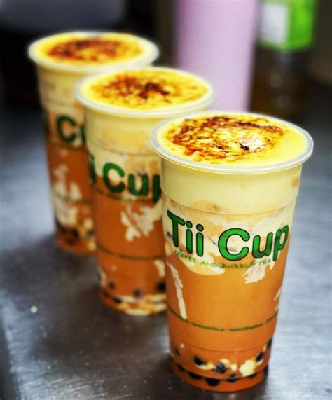 Tii Cup menu in Richfield, Minnesota, USA