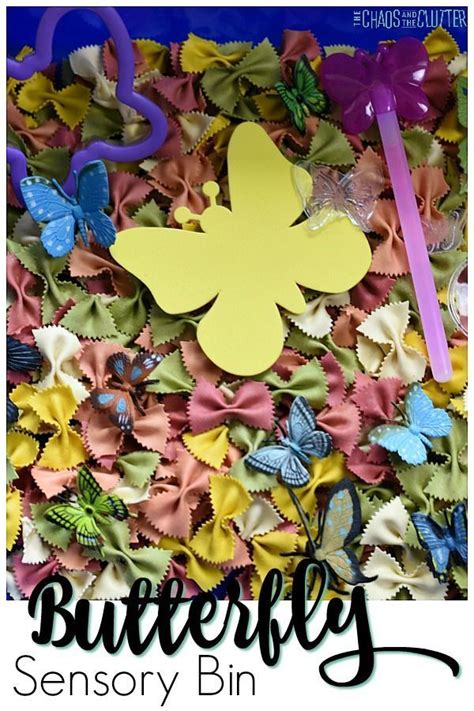 Bright Butterfly Sensory Bin | Sensory bins, Butterflies activities, Spring crafts preschool