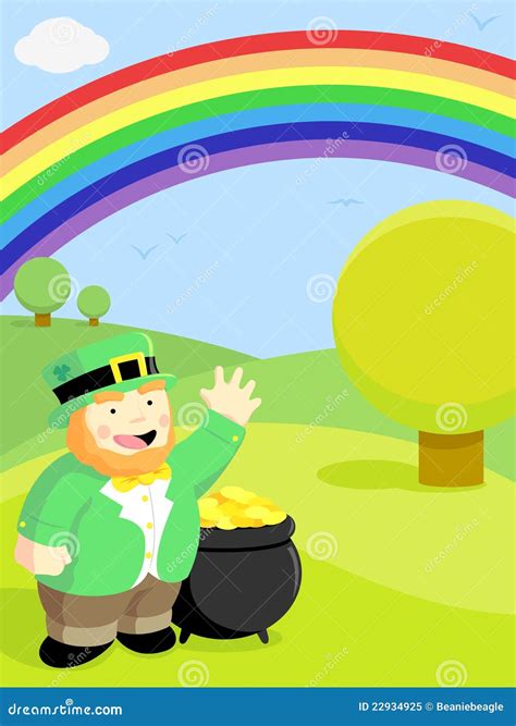 Leprechaun & Rainbow Royalty Free Stock Photo - Image: 22934925