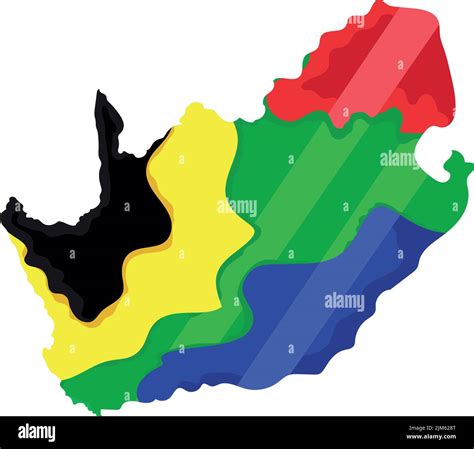 south africa flag in map Stock Vector Image & Art - Alamy