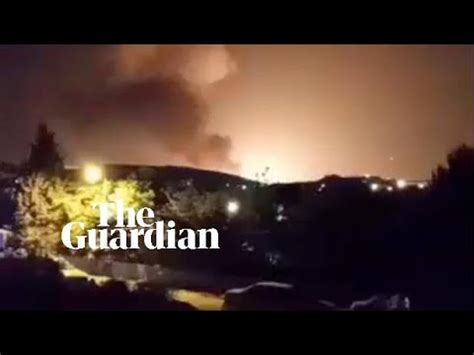 Iran explosion: footage shows large blast near military base outside ...