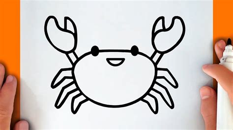 Cartoon Cute Crab Drawing - How to draw a cartoon crab easy step by ...