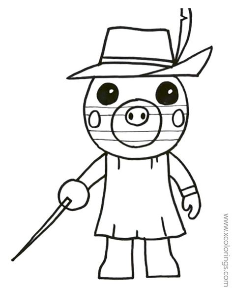 Piggy Roblox Halloween Coloring Pages