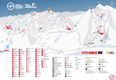 Arinsal Piste Map Vallnord Ski Area