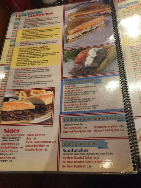 Menu at Marietta Diner restaurant, Marietta