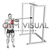 Band Cross Body One Arm Chest Press (male)