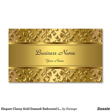 Create your own Profile Card | Zazzle | Embossed business cards, Gold business card, Business ...