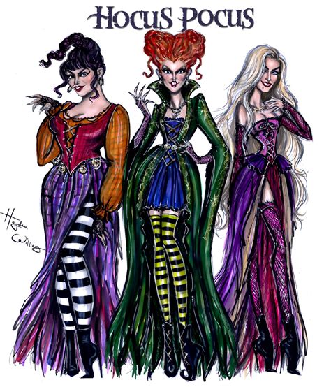 The Sanderson Sisters! #HocusPocus by Hayden Williams | Hayden williams, Hayden williams fashion ...