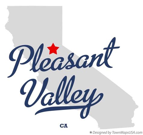 Map of Pleasant Valley, CA, California