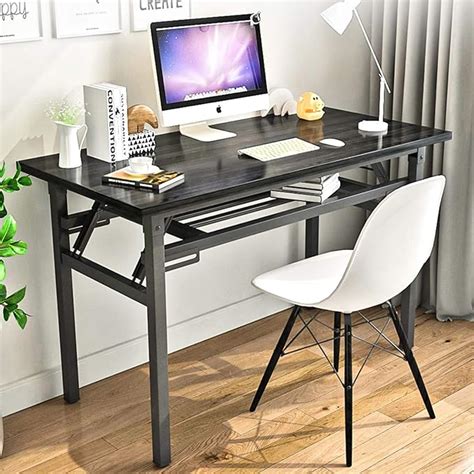 Folding Table Small Computer Desk YJHome 31.5" X 15.75" X 29" Student Study Writing Desk Latop ...