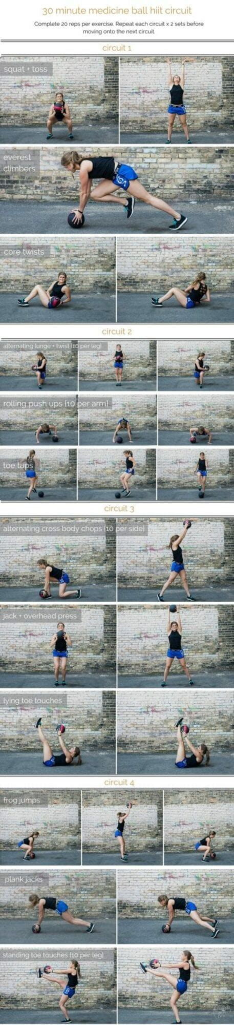 medicine ball hiit circuit workout | nourish move love