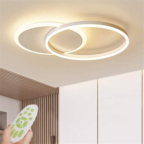 4/6/8 Headers Square LED Ceiling Light Dimmable With Remote Control Headers ...