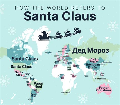 New map reveals how to say ‘Santa Claus’ around the world