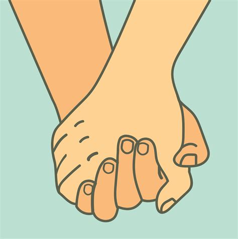 couple holding hands 1883056 Vector Art at Vecteezy