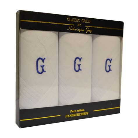 Multipack Mens 100% Cotton Handkerchiefs, Embroidered, Satin, Coloured ...