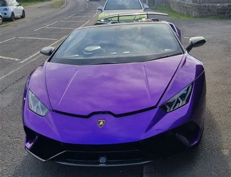 Tibshelf: Purple Lamborghini stopped over dark windows - BBC News