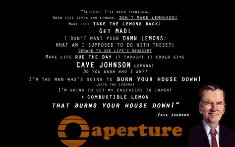 All Cave Johnson Quotes. QuotesGram