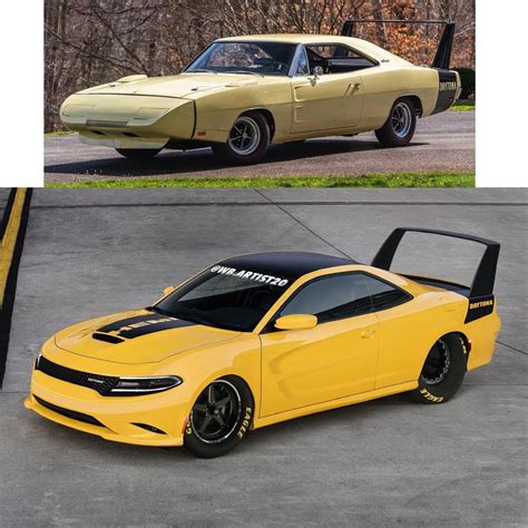 Dodge Charger Daytona Tribute Looks Like a Drag Racing Cheese Wedge - autoevolution