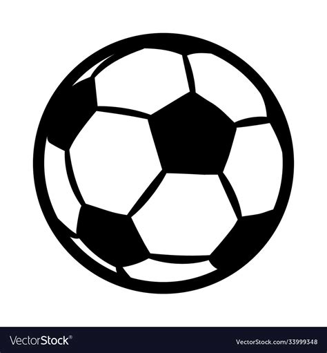 Soccer Ball Silhouette Vector