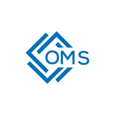 OMS letter logo design on white background. OMS creative circle letter logo concept. OMS letter ...