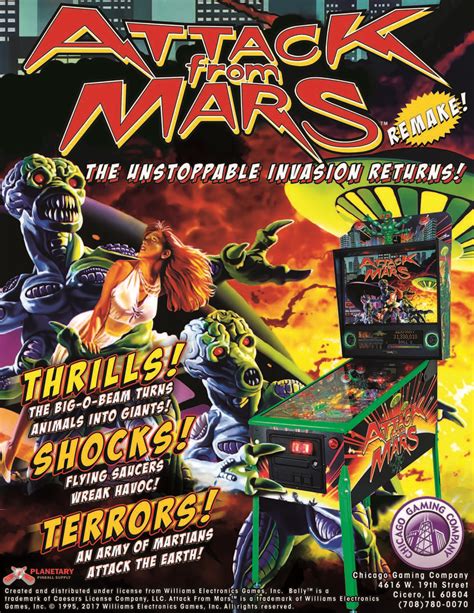 Attack from Mars Remake Pinball Machine - Elite Home Gamerooms