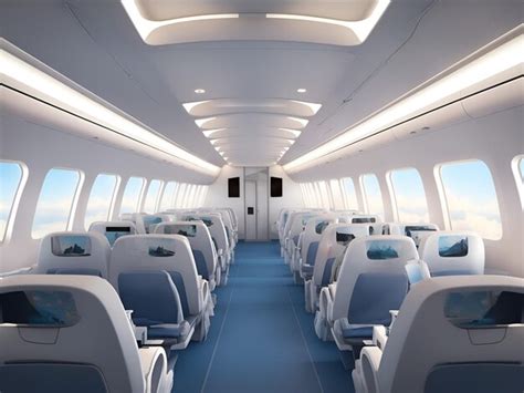 Modern airplane interior concept | Premium AI-generated image