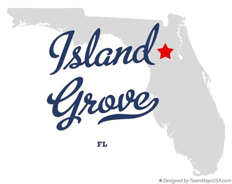 Map of Island Grove, FL, Florida