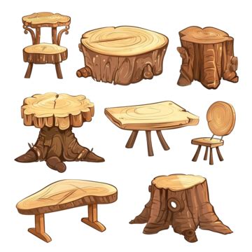 Wood Table Set Cartoon, Table, Wooden, Wood PNG Transparent Image and ...