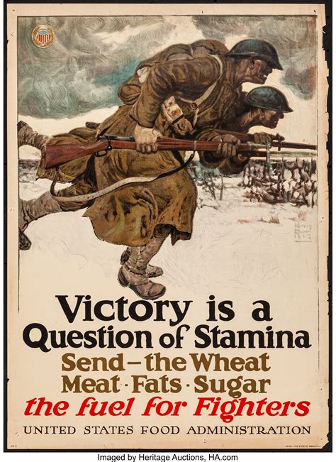 World War I Propaganda (United States Food Administration, 1917). | Lot ...