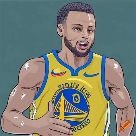 Stephen curry playing futuristic nba finals against floating legless ...