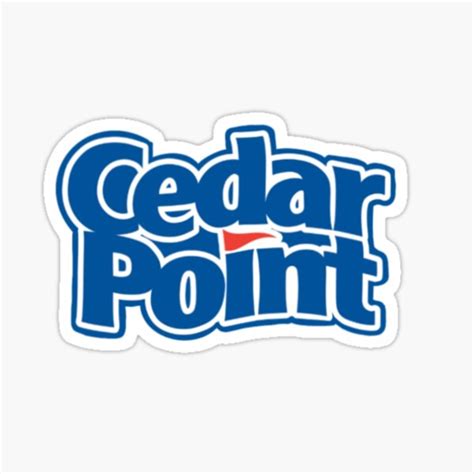 "Cedar Point Logo" Sticker for Sale by stickerart27 | Redbubble