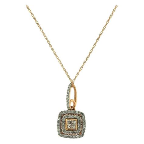 Diamond Halo Rose Gold Pendant Necklace For Sale at 1stDibs