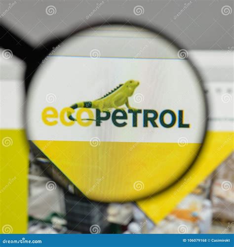 Milan, Italy - August 10, 2017: Ecopetrol Logo on the Website H Editorial Stock Photo - Image of ...