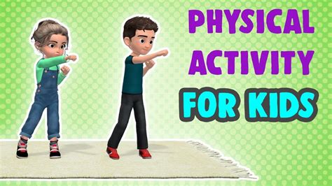 Physical Activities For Kids: Get Active At Home! - YouTube in 2020 ...