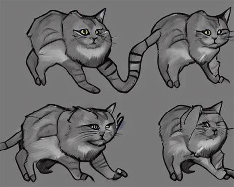 'how to draw king cat' step-by-step reference, | Stable Diffusion