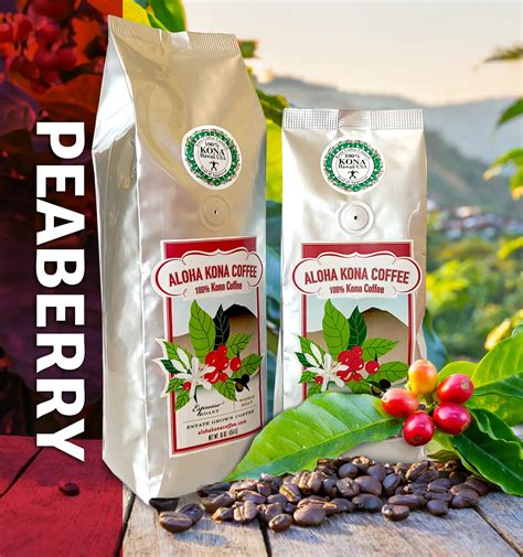 Peaberry - 100% Kona Coffee - Aloha Kona Coffee Company