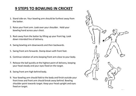 Cricket Bowling for Beginners | Teaching Resources