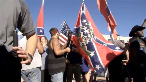 Confederate flag rally held at 'Black Lives Matter' protest