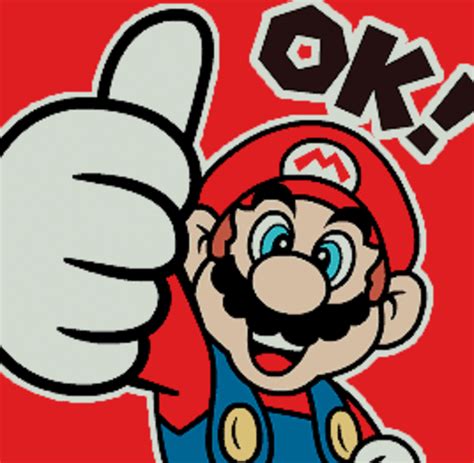 Thumbs up from Mario! | Super Mario | Super mario art, Mario, Super mario