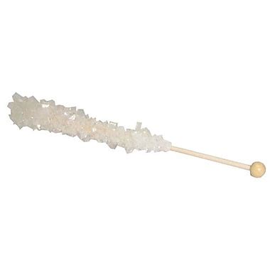 Clear White Rock Candy Sticks, 36-piece tub | Staples®