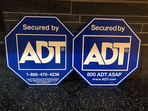 2 Adt home security signs yard alarm | Home security alarm system, Home security alarm, Home ...