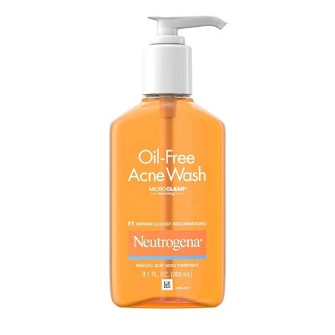 Neutrogena Oil-free Salicylic Acid Acne Fighting Face Wash - 9.1 Fl Oz ...