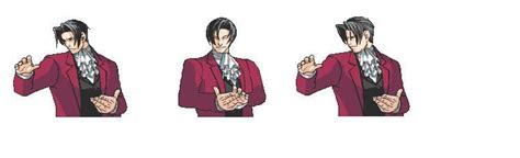 Edgeworth sprites - Custom 1-3 by Inhert3 on DeviantArt