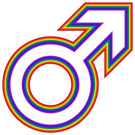 Download #FF0000 Rainbow Male Symbol SVG | FreePNGImg