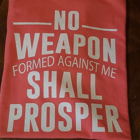 No Weapon Formed Against Me Shall Prosper Isaiah 54:17 Bible - Etsy Australia