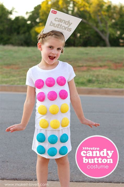 Make a "Retro CANDY BUTTON" Costume...for Halloween!! | Make It and Love It