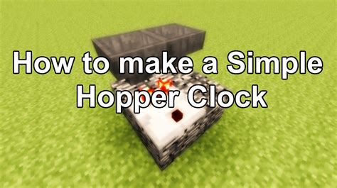 How to make a simple Hopper Clock - YouTube