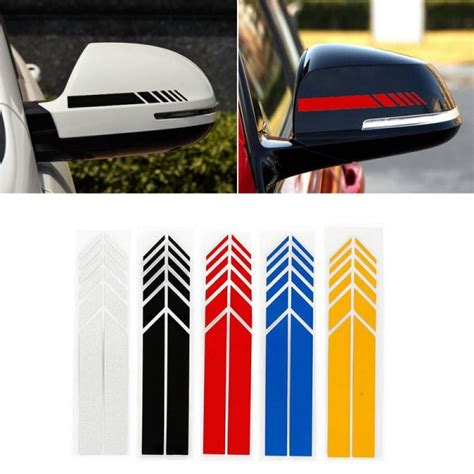 Introducing our lastest 2pcs Car Stickers Car Rear View Mirror Stickers Reflective 3d Film ...