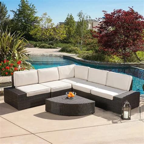 Good Price Patio Furniture Garden Rattan Sofa Set For Outdoor Cane ...