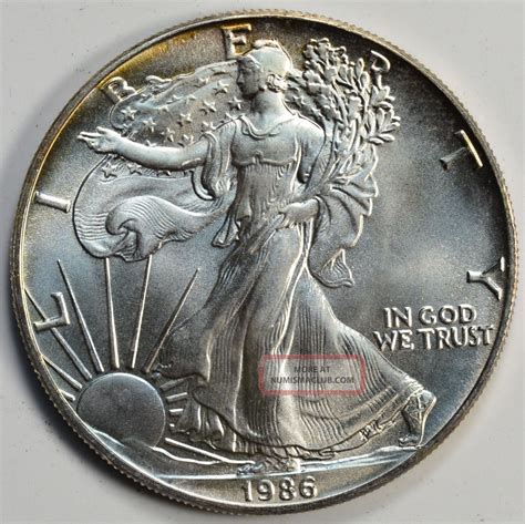 1986 1 Oz American Silver Eagle